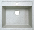 Мойка из искусственного камня Azario Litos (570х505х200) Светло серая (сифон + герметик), CS00078328