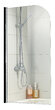 Шторка на ванну AZARIO MERRIT BLACK NF6211 700*1500, стекло прозрачное 5 мм Easy Clean, NF6211 BLACK
